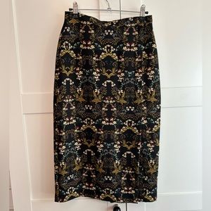 Topshop floral pencil skirt